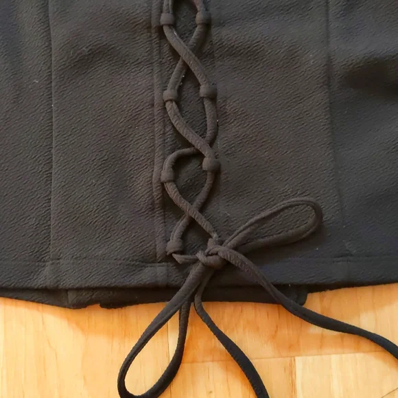 Moto Jacket, Lace Up Back, Fitted & stretchy & adjustable, Small, Tie Back - Picture 11 of 13